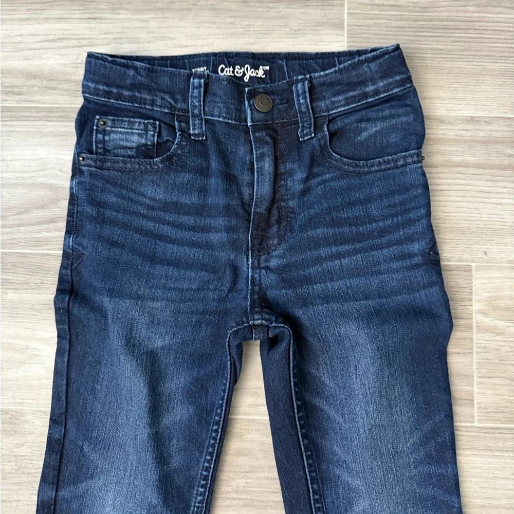 Cat & Jack Kids’ Dark Blue Skinny Denim Jeans